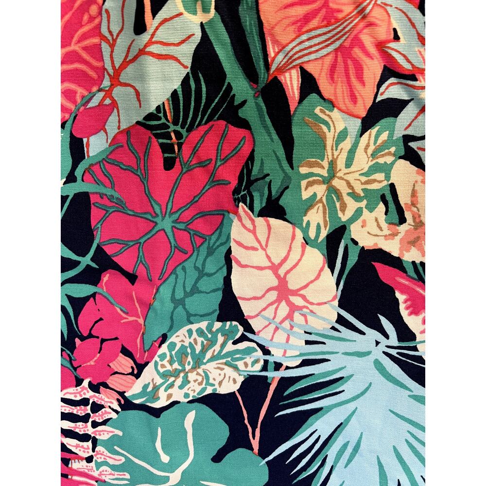 Talbots Multicolor botanical Tropical print, straight Mini, Side Zip, 6P - Picture 3 of 7